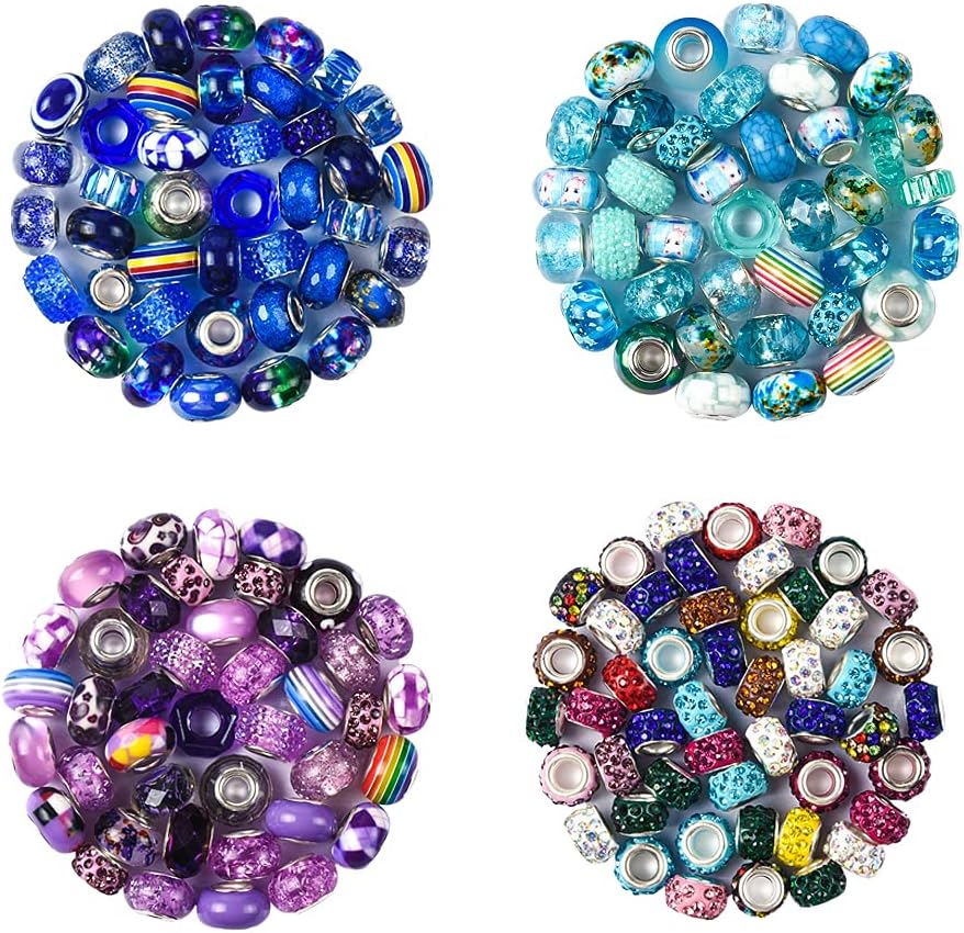 Assortment European Large Hole Beads