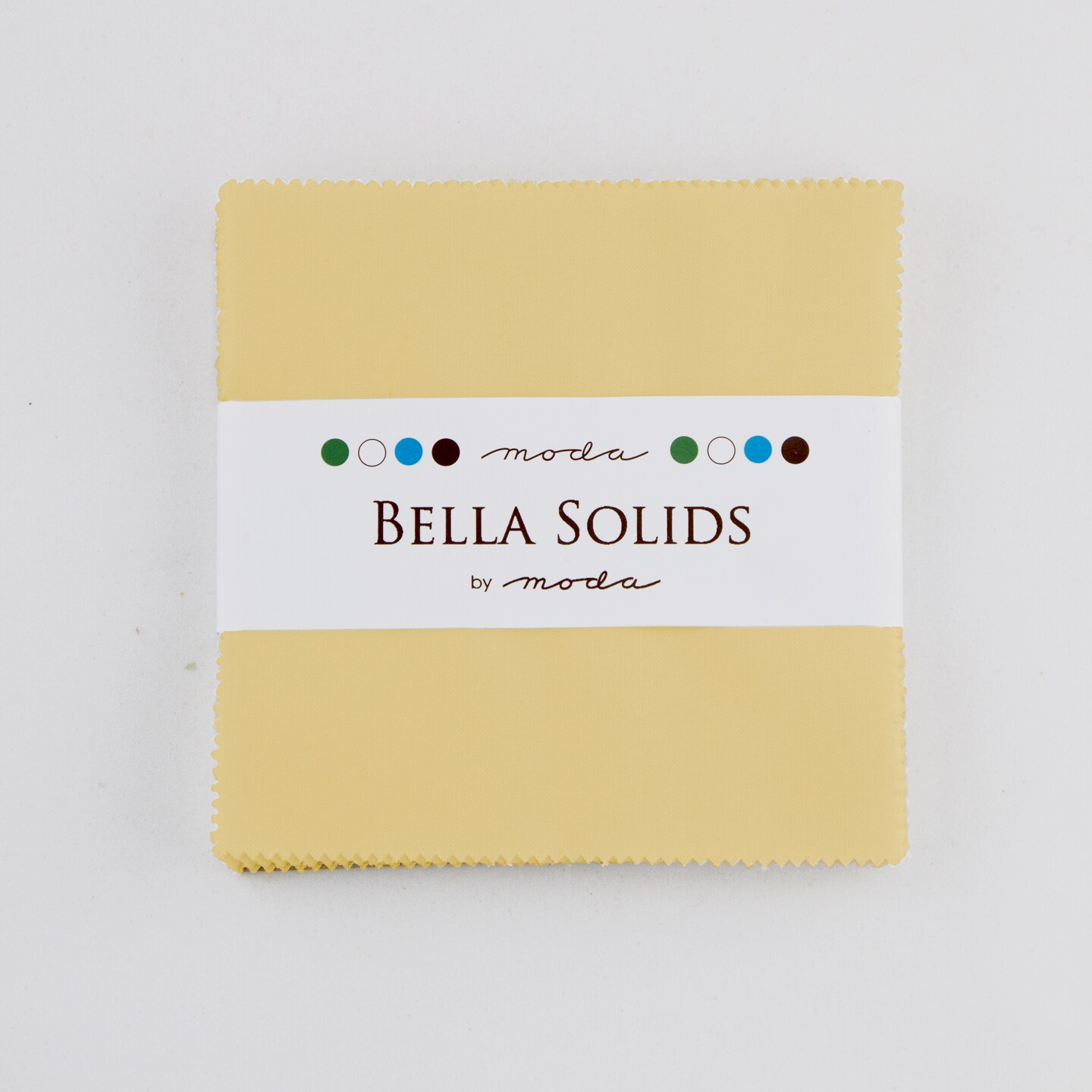 Bella Solids 5" Square Pack (Charm Pack) in Parchment by Moda for Moda (9900PP 39)