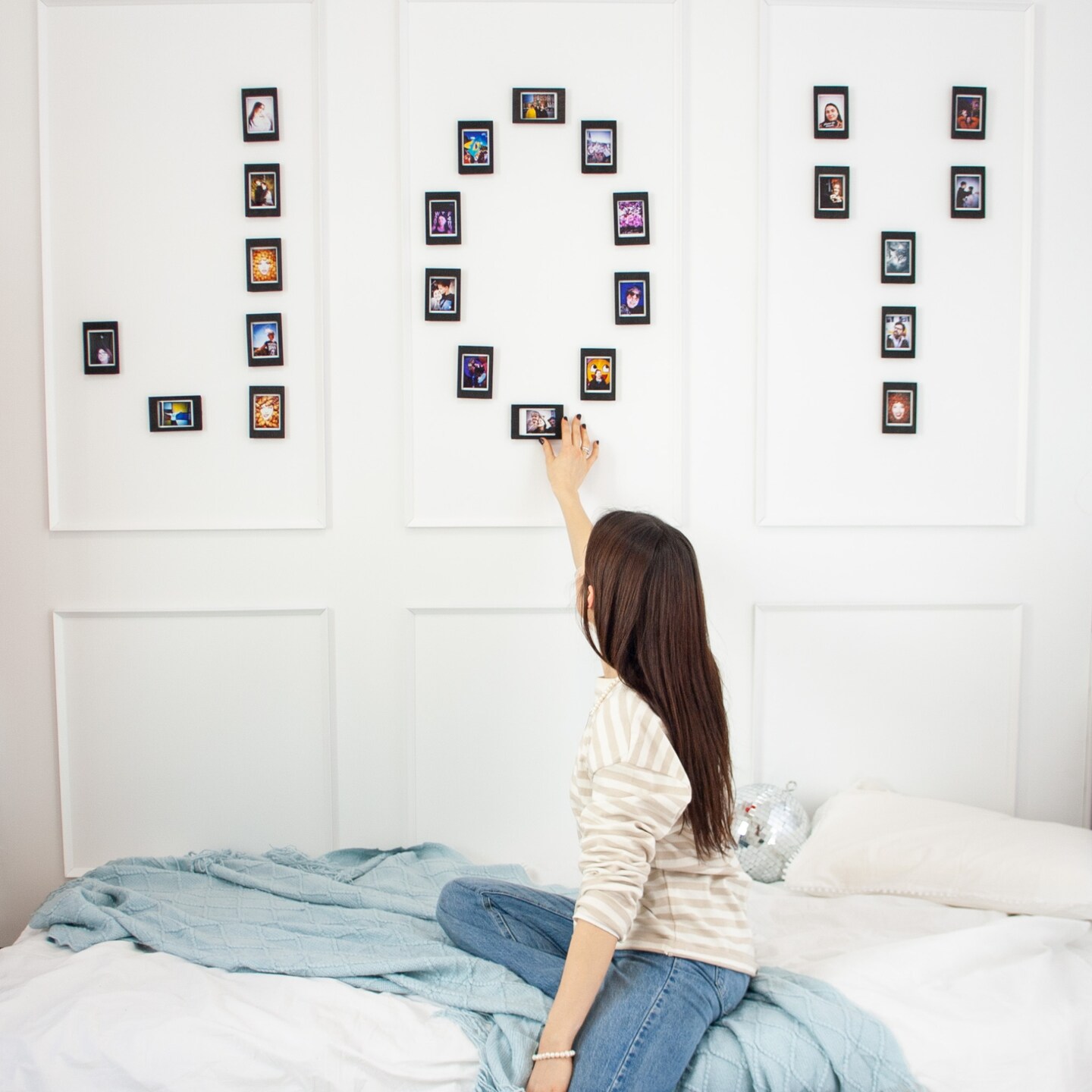 Wooden Photo Frames – Set of 10 Mini Frames (Compatible with Instax Mini Photos) – Eco-Friendly Vintage Photo Display – Perfect Wall Decor & Gift Idea for Photography Lovers