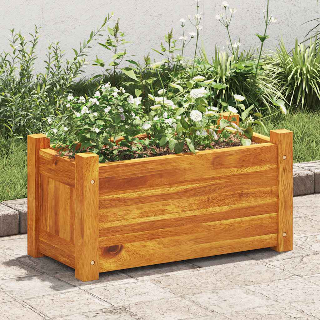 vidaXL Garden Raised Bed Acacia Wood 19.7&#x22;x9.8&#x22;x9.8&#x22;