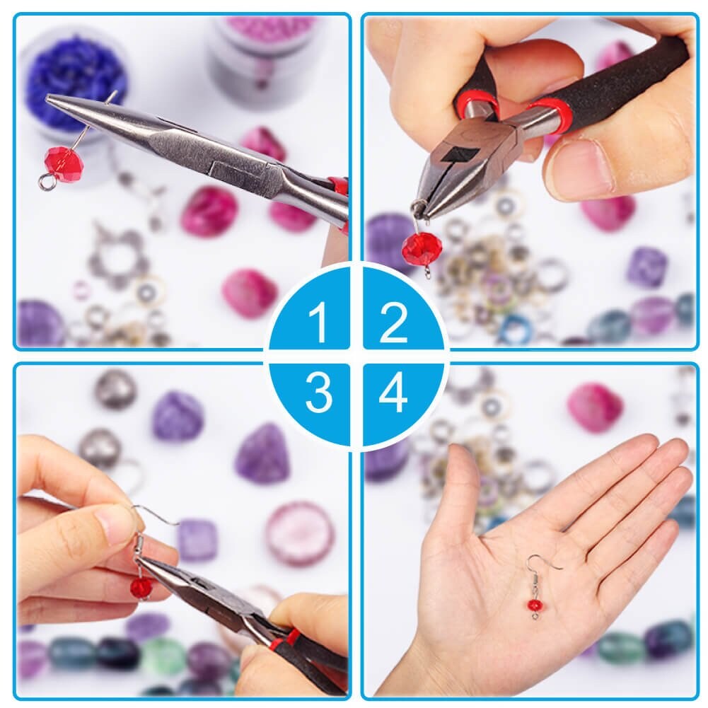 Jewelry Making Supplies Kit with Tools, Wires, Findings for Jewelry Repair and Beading