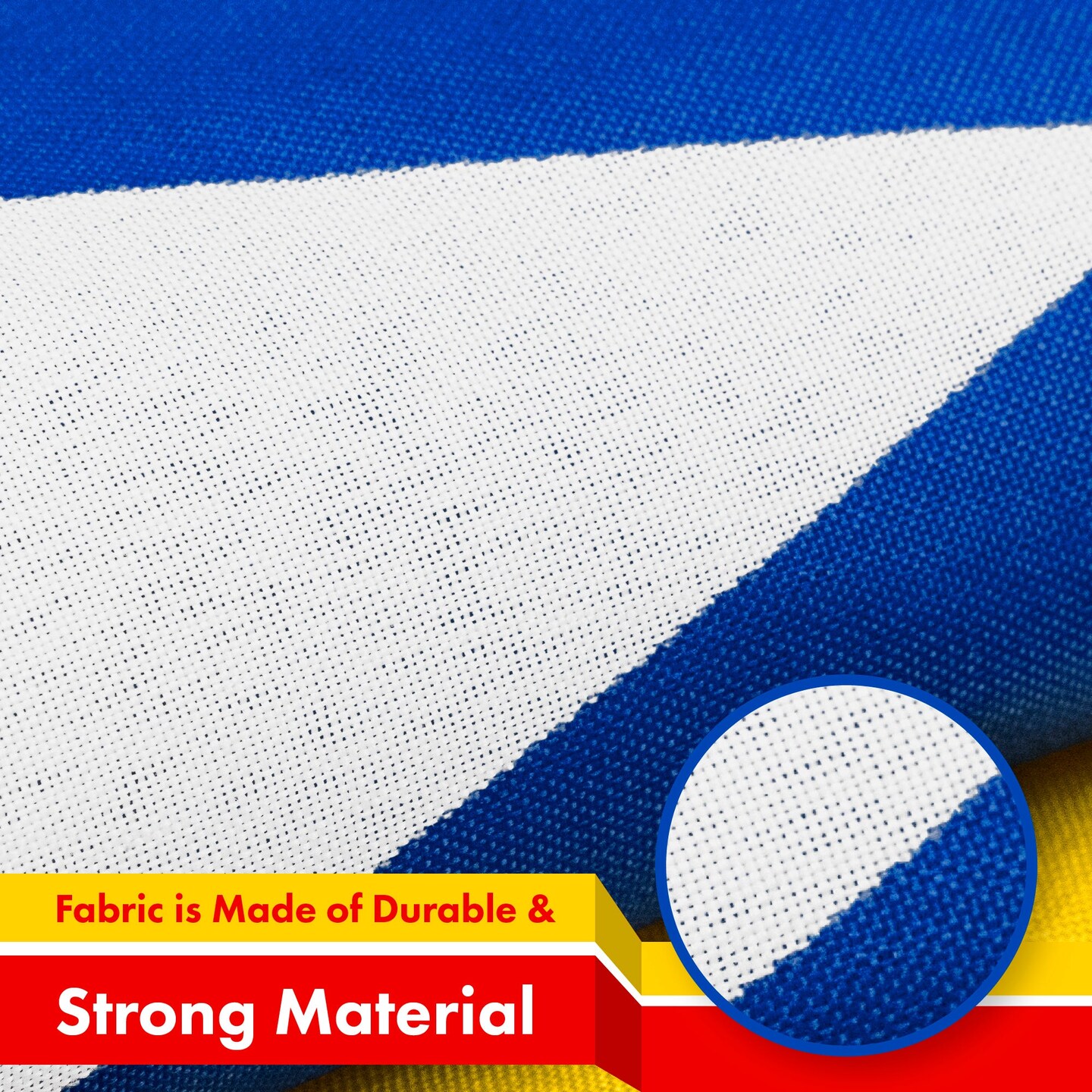 Blue Estelada (Catalan) Flag | 3x5 feet | Printed 150D Indoor/Outdoor, Vibrant Colors, Brass Grommets, Quality Polyester, Much Thicker More Durable Than 100D 75D Polyester
