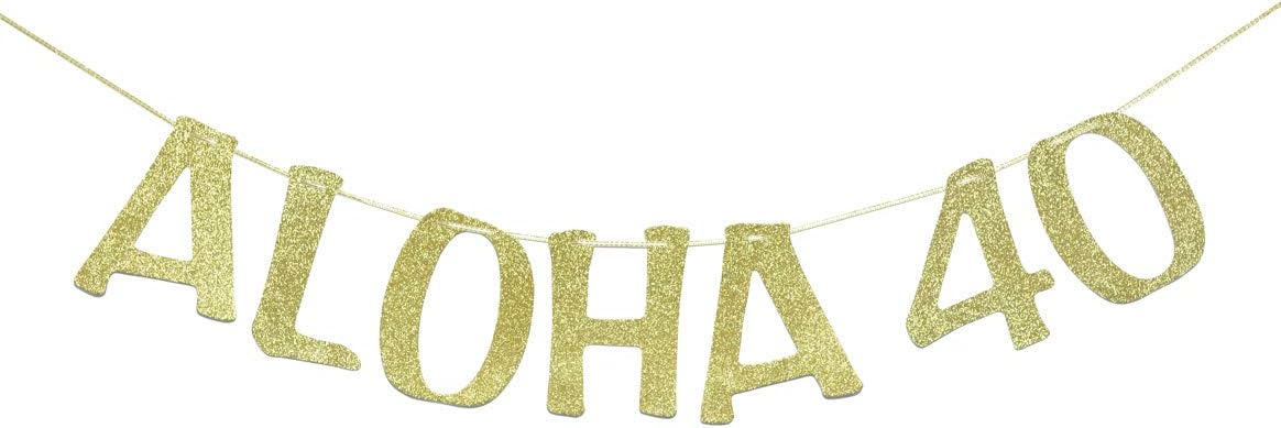 Birthday Banner Garland for 40th