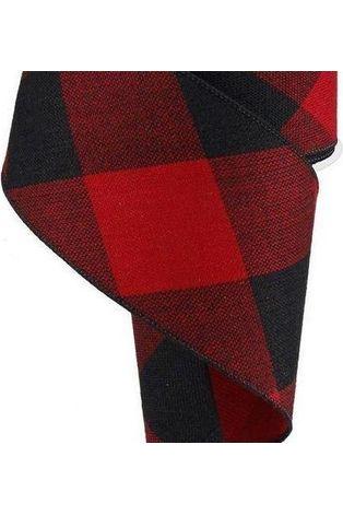 2.5&#x22; Buffalo Plaid Pattern Ribbon: Red/Black