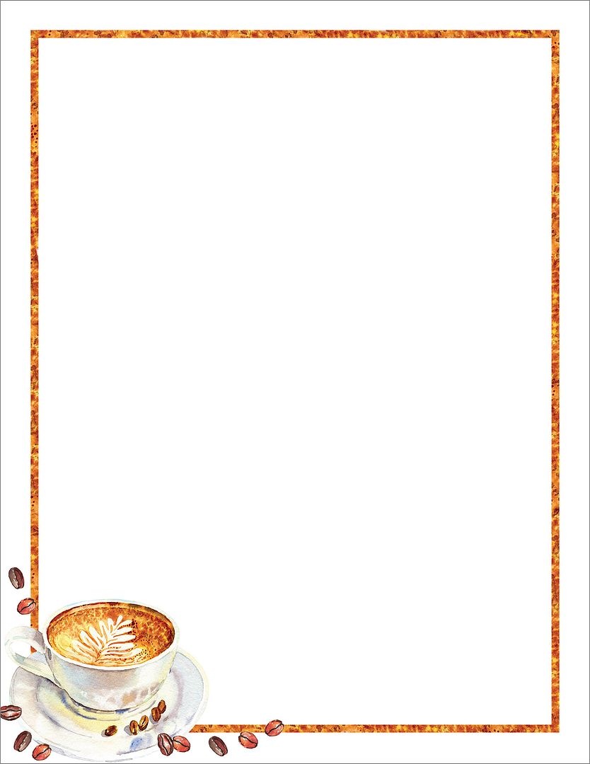 Great Papers! Latte Coffee Beans Letterhead, for Invitations, Announcements and Personal Messages, Printer Friendly 8.5&#x201D;x11&#x201D;, 50 Pack