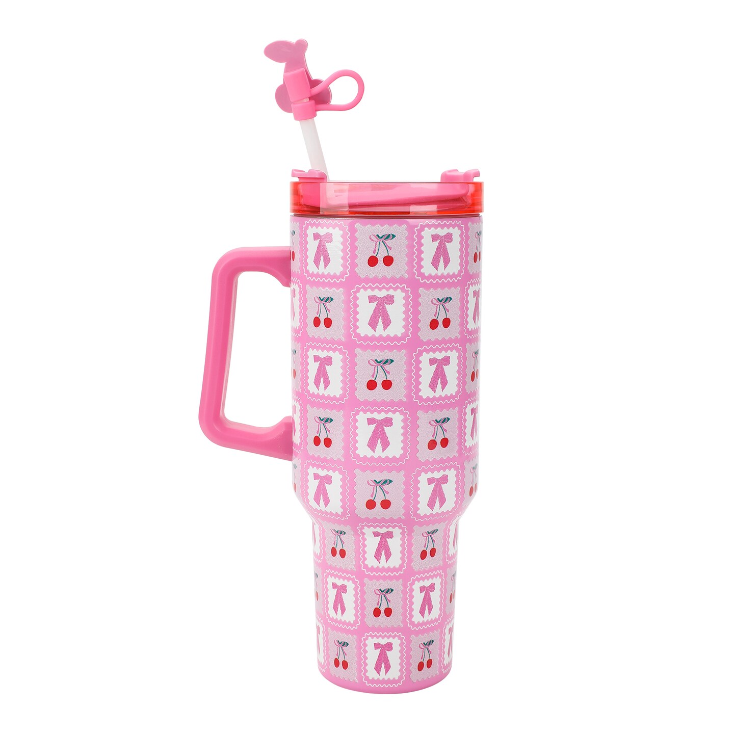Packed Party Cherries 40oz Pink Tumbler