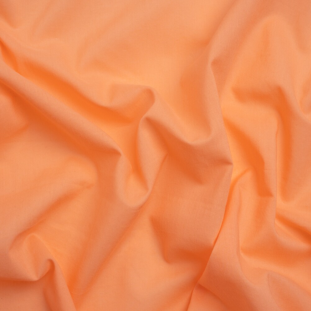 1 Yard Peach Cotton Voile Lightweight Sheer Breathable Solid Fabric