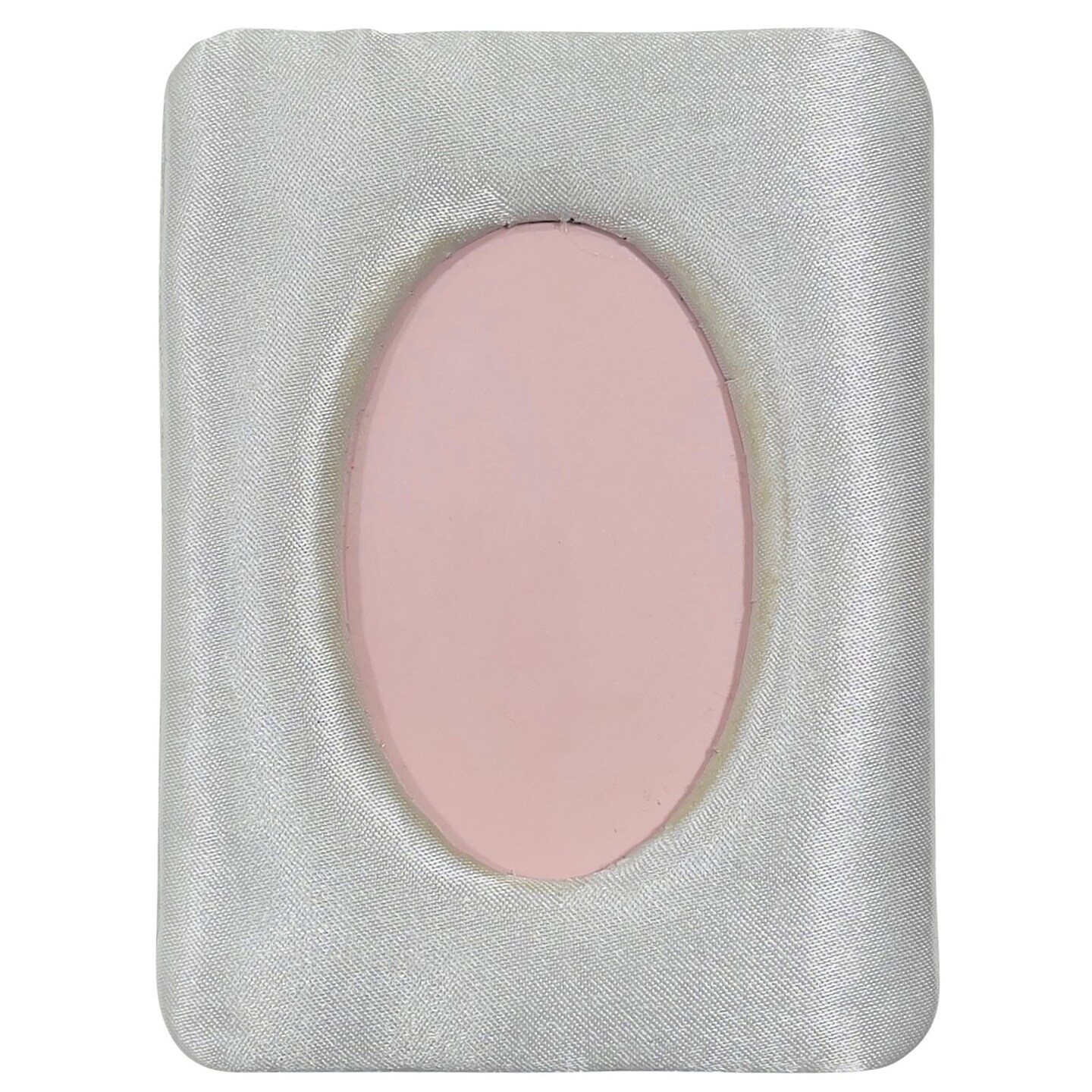 Vintage Bridal Satin Oval Photo Frame