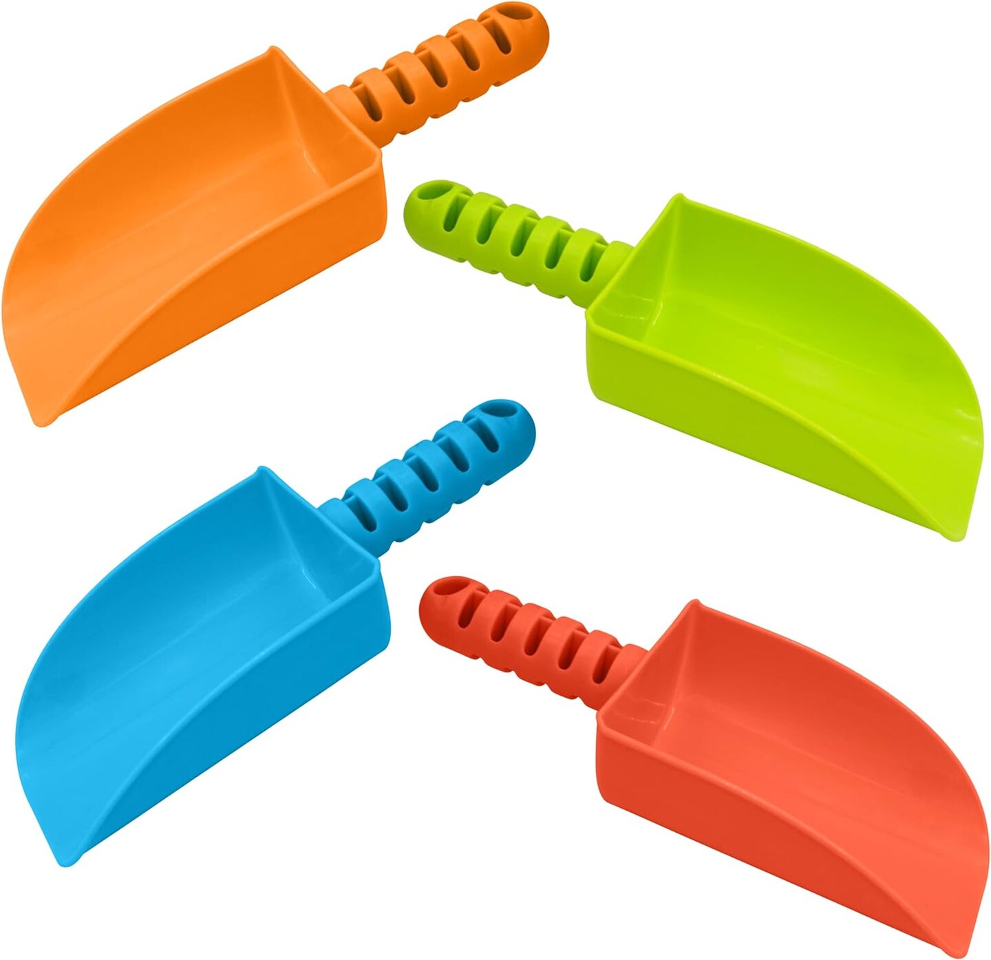 4E’s Novelty 8’’ Plastic Shovels for Kids - 4 pack Shovels for Digging & Gardening Tools