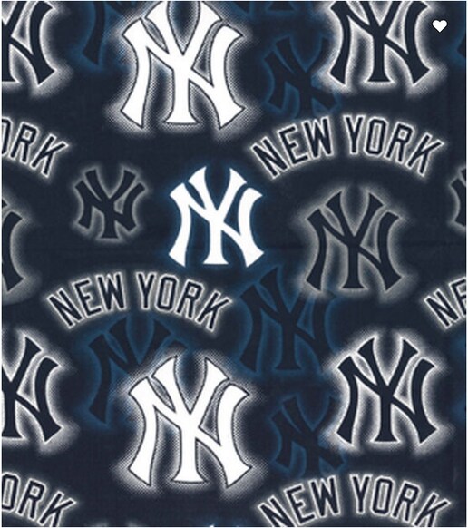 Licensed MLB New York Yankees Dot Print Cotton 60323B Fabric by the Yard
