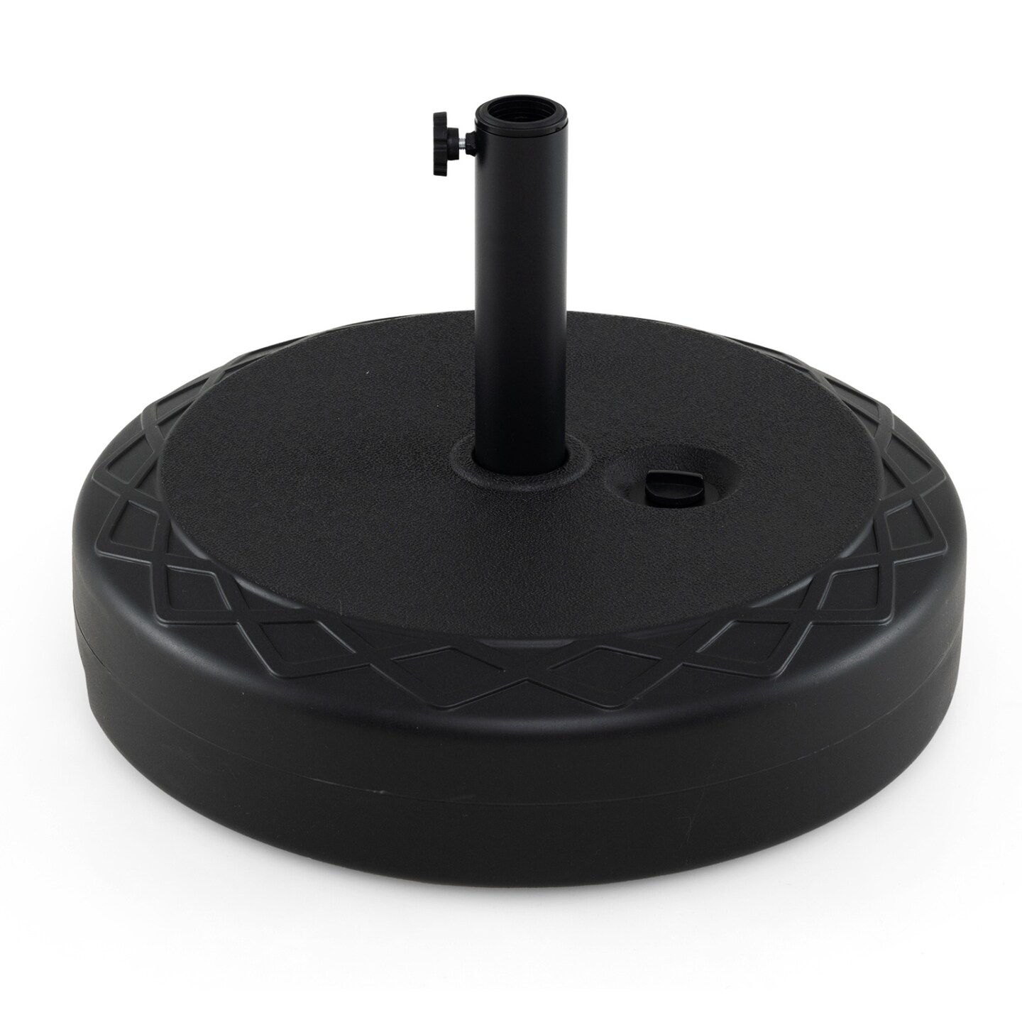 Black Heavy Duty 90 lb Round Umbrella Base for Patio Market Umbrellas