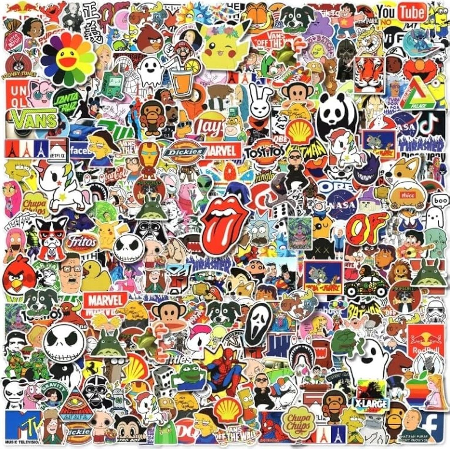 100pcs Random Stickers Pack | Adults Teens Kids
