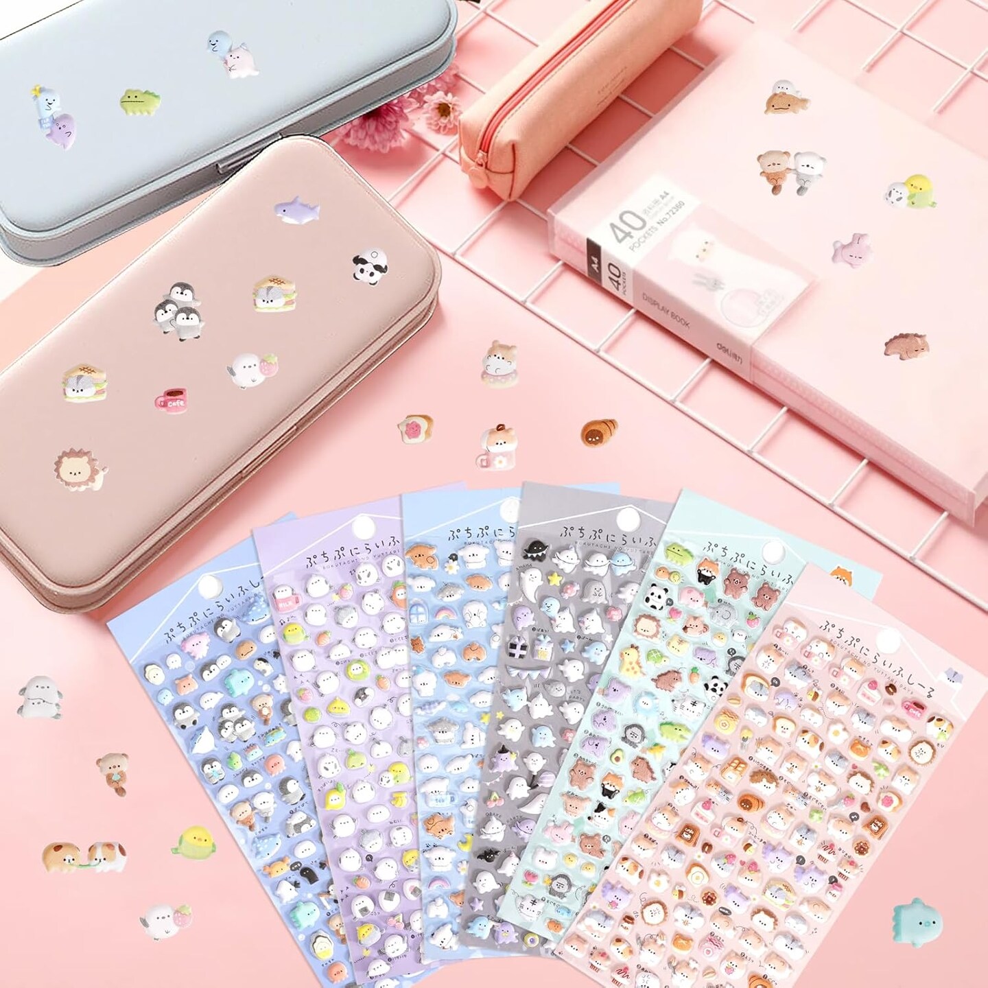 600+ Cute Mini Puffy Stickers-Small 3D Tiny Micro Bulk Sticker Set
