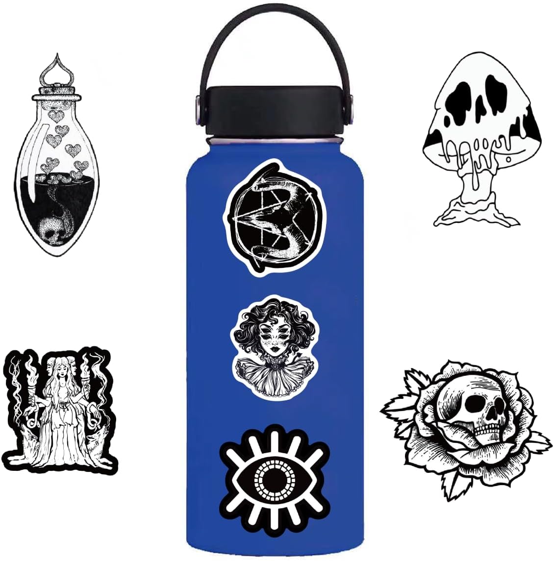 400 PCS Goth Stickers, Goth Accessories, Cool Gothic Bulk Stickers