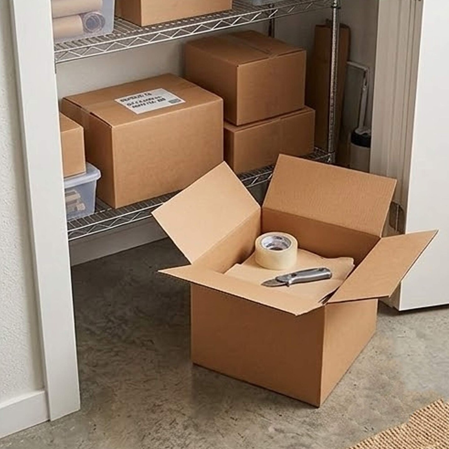 25 pcs Durable Corrugated Shipping Storage Box for Packaging 10 x 8 x 6 inch