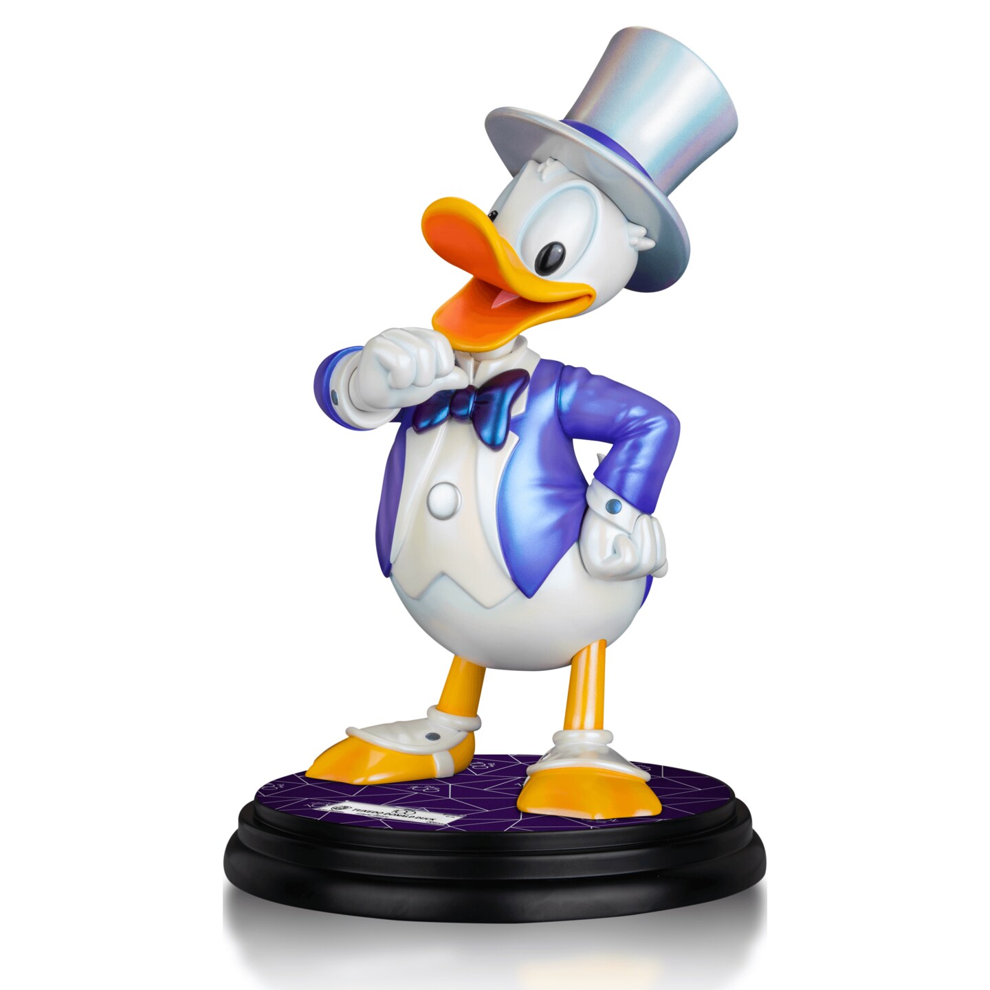 Disney 100 Years of Wonder Tuxedo Donald Duck Master Craft Table Top Statue