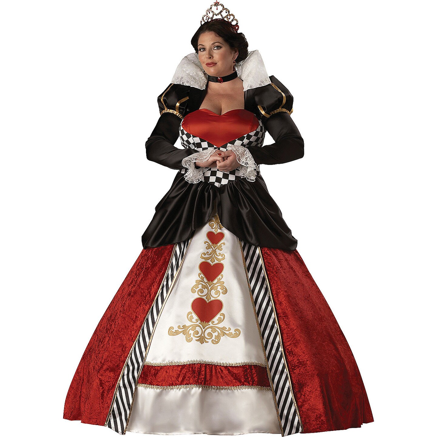 Women&#x27;s Queen Of Hearts Plus Size Costume