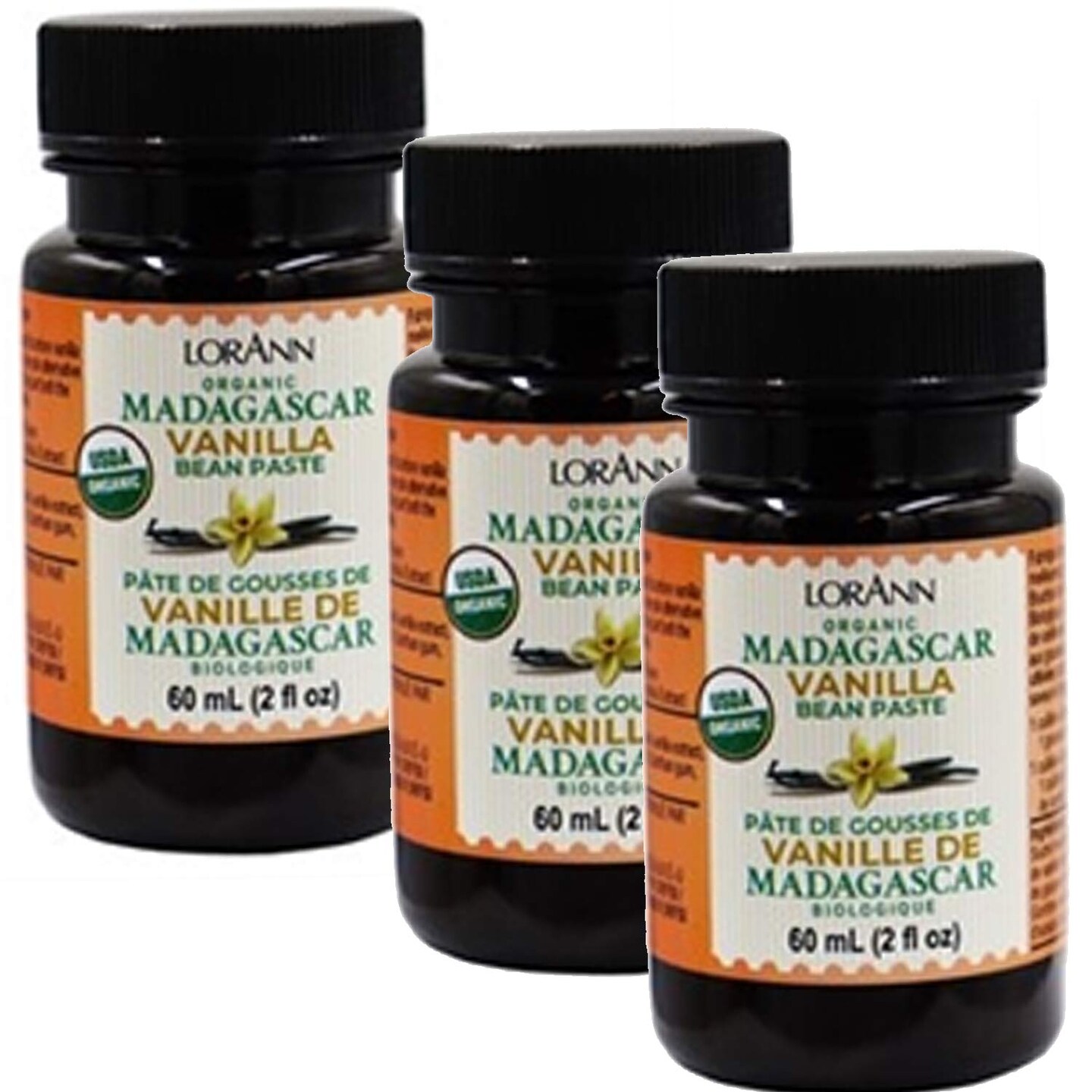 Madagascar Organic Vanilla Bean Paste 4 Ounce for Baking and Desserts
