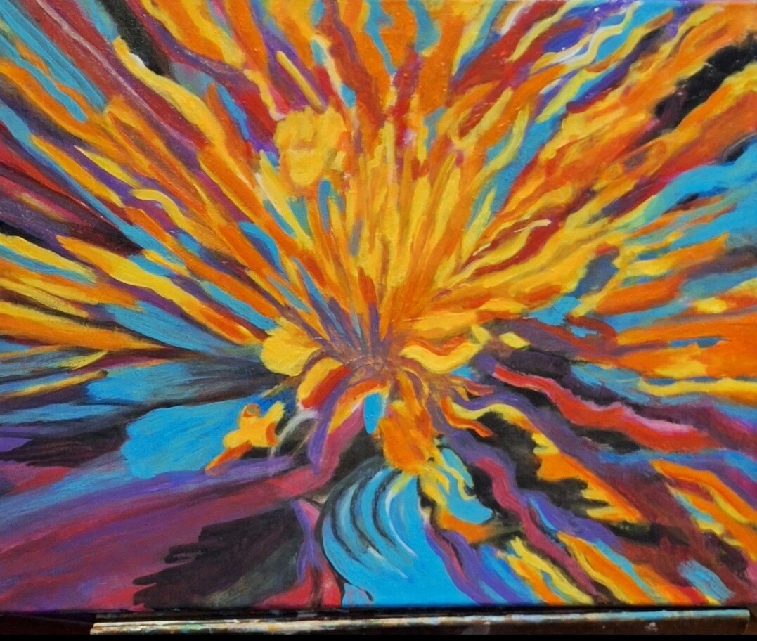 アクリル画「Splash」 Original Painting, Splash, Acrylic Paint on canvas, 16