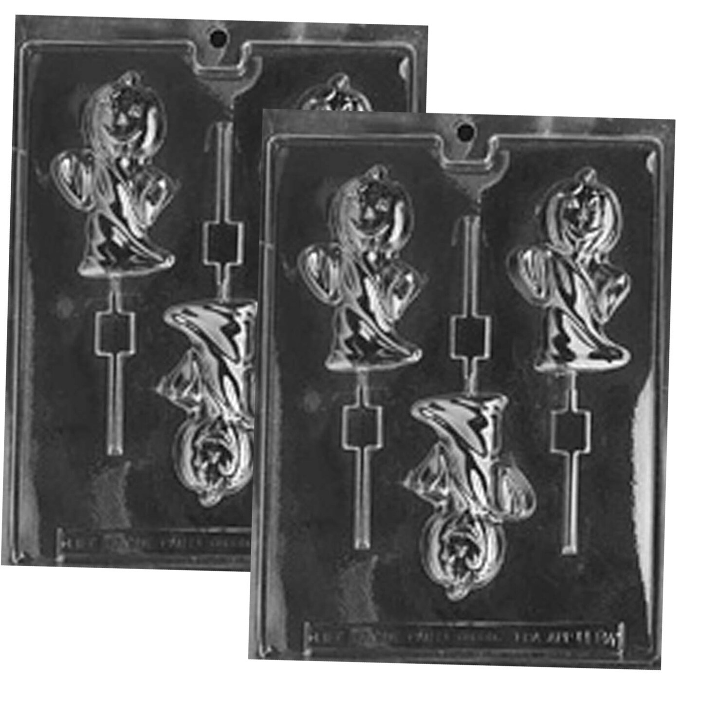 Ghost With Pumpkin Head Lolly Chocolate Mold