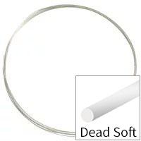 JewelrySupply Sterling Silver Round Wire 24 Gauge Dead Soft (Sold by The Foot)