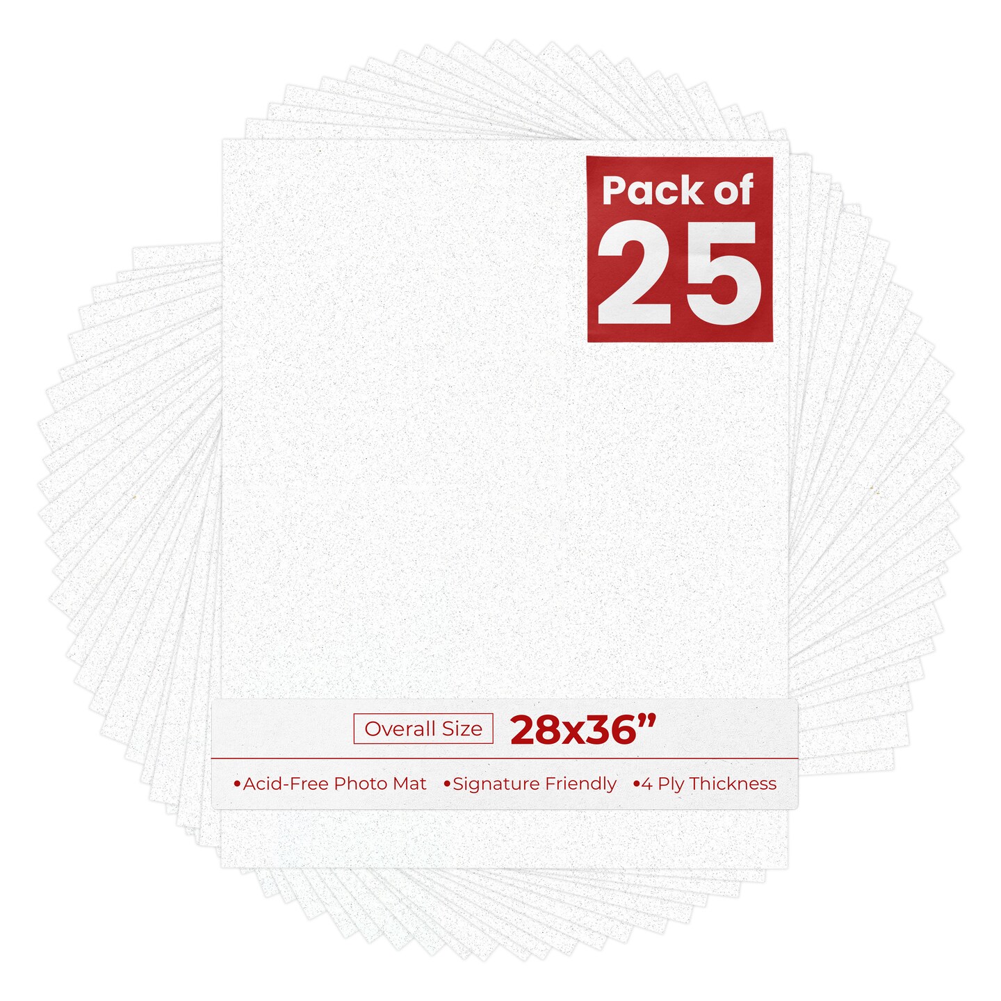 Oyster Shell White 28x36 Uncut Mat Board - Blank Sheets, No Opening ...