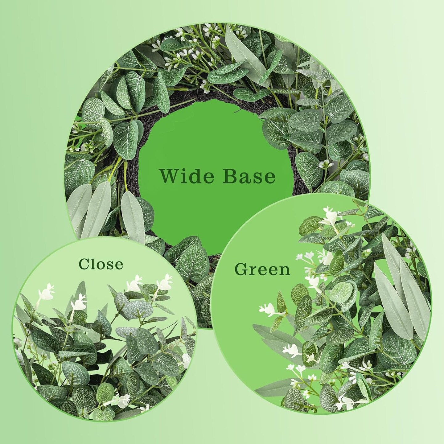 24&#x22; Spring Wreaths for Front Door,