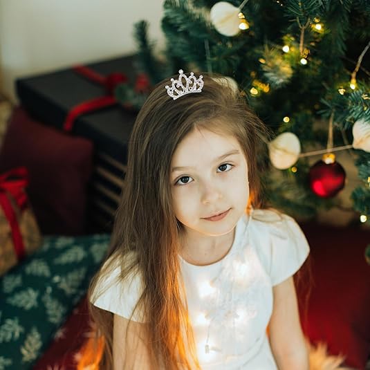Small Tiara Mini Tiara Small Crown Tiara for Little Girls Mini Tiara Princess Crown with Face Glitter