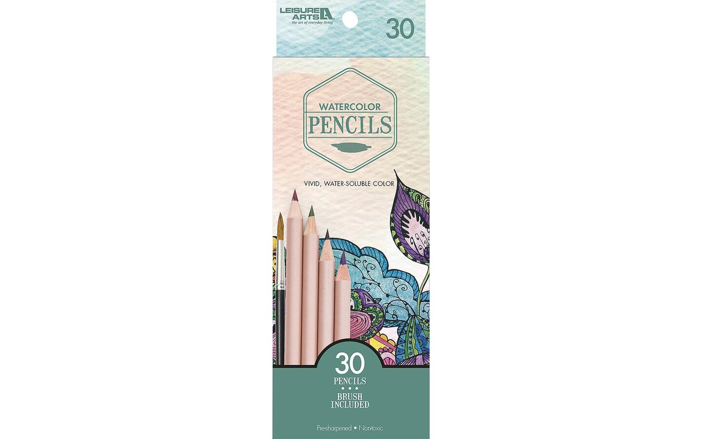Leisure Arts Colored Pencils Watercolor 30pc