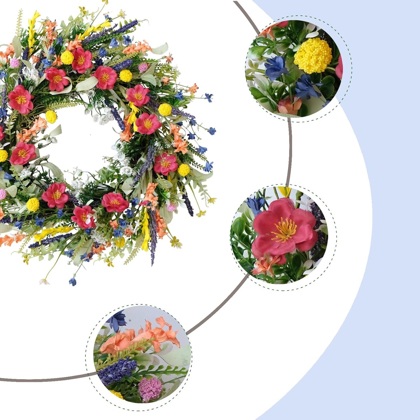 Wildflower Spring Wreath