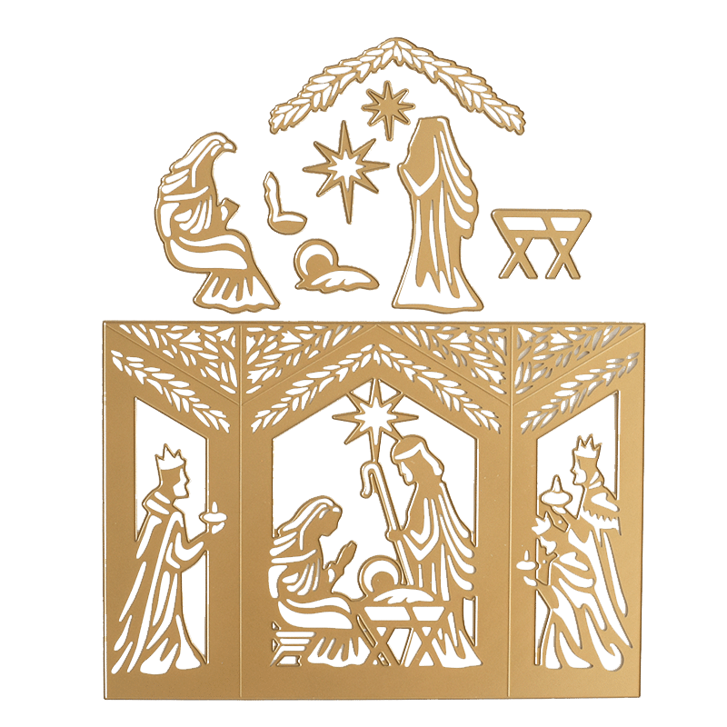 Nativity Shadow Box Dies