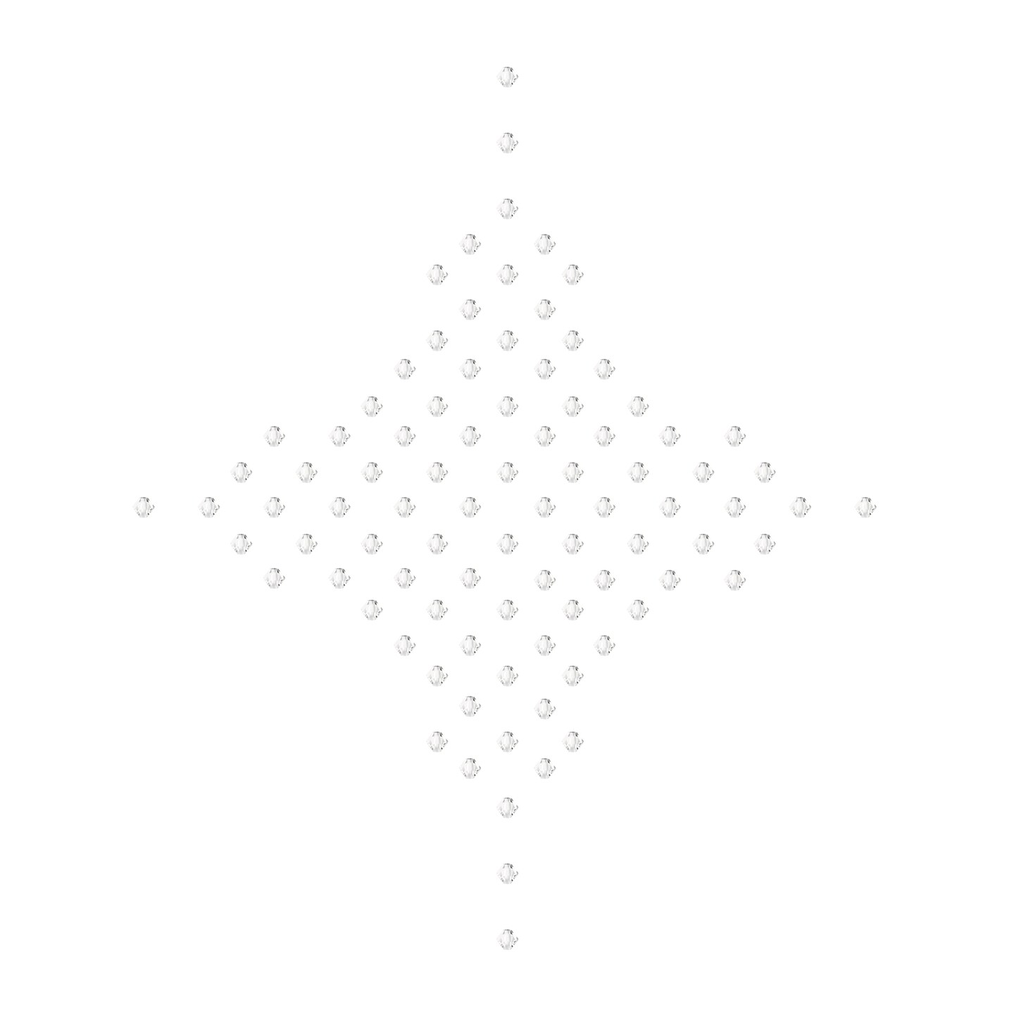 Preciosa 3mm Czech Glass Crystal Bicone Beads, 90pcs