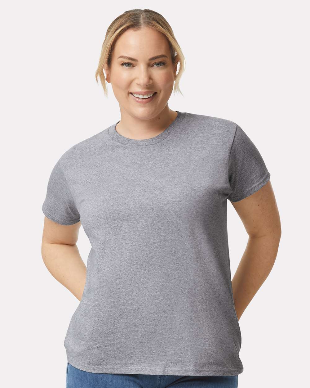 Gildan® Women’s Ultra Cotton Crewneck Short Sleeve T-Shirt 100% Cotton for Custom Printing & Casual Use