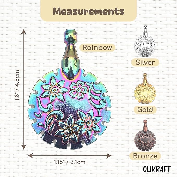 4-Pack Yarn Cutter Pendant Set - Thread Cutter Tool, Ideal for Knitting & Crafting, Easy Grip, Compact Design, Crochet Gifts for Crocheters (Mixed Colors)