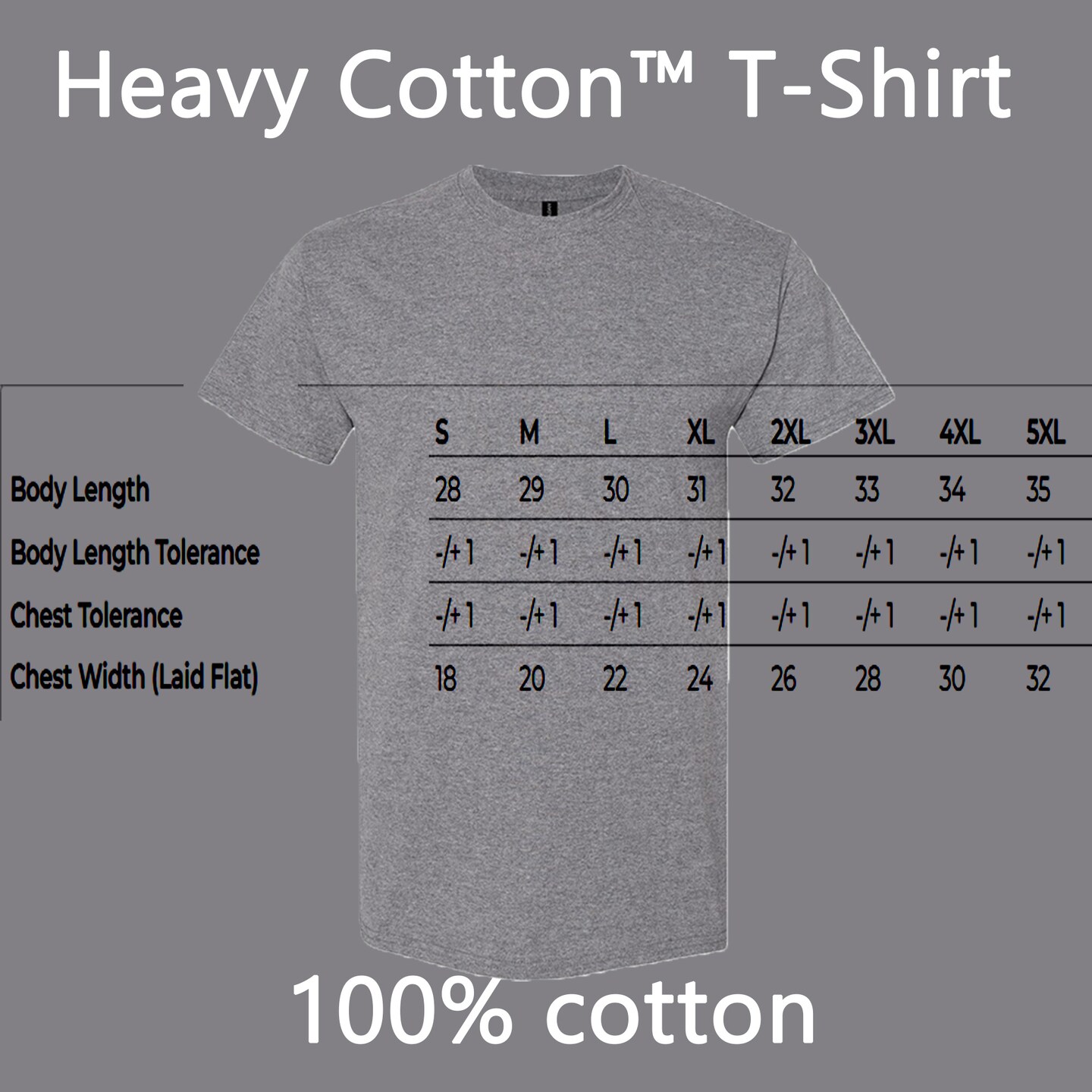 Gildan Heavy Cotton Crewneck T-Shirt Craft Bundle, Graphite Heather Unisex Short Sleeve Blanks for DIY Printing