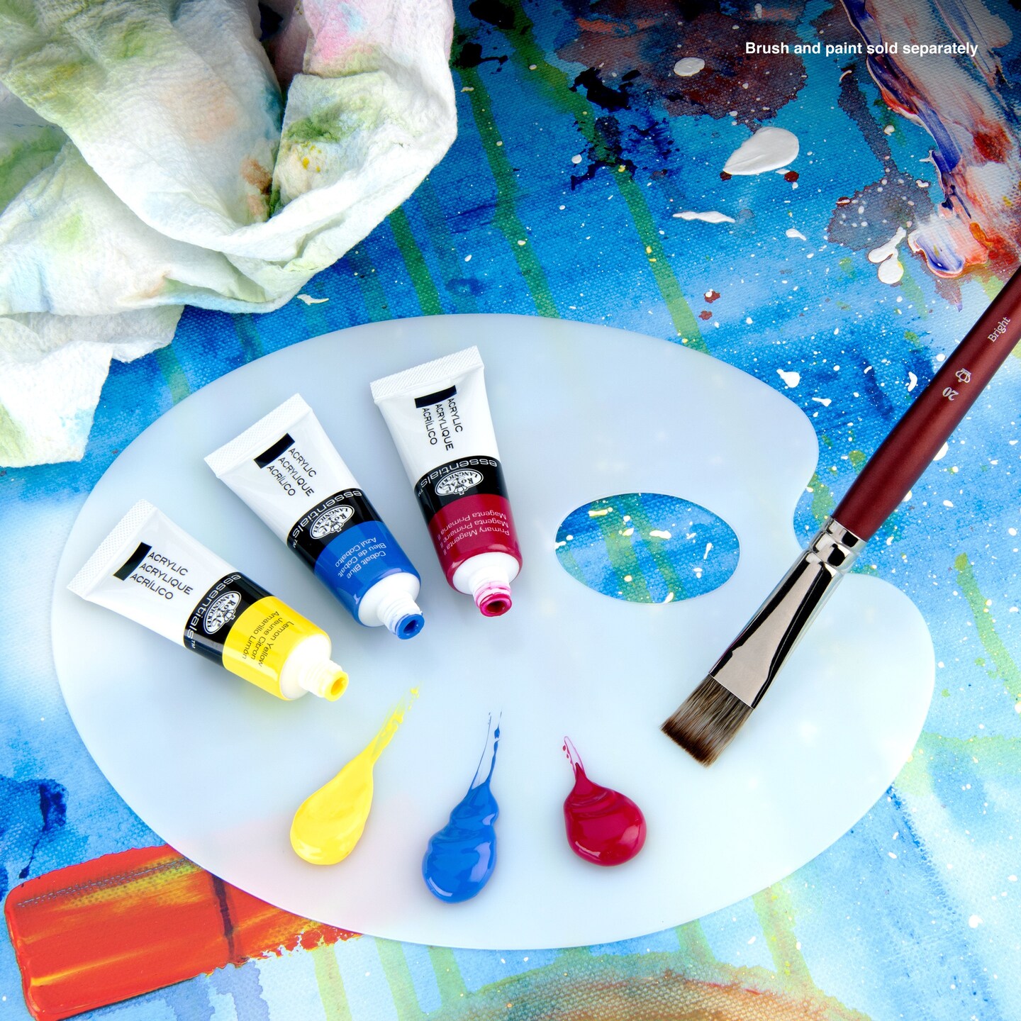 RD44P | Essentials&#x2122; Oval Paint Palette
