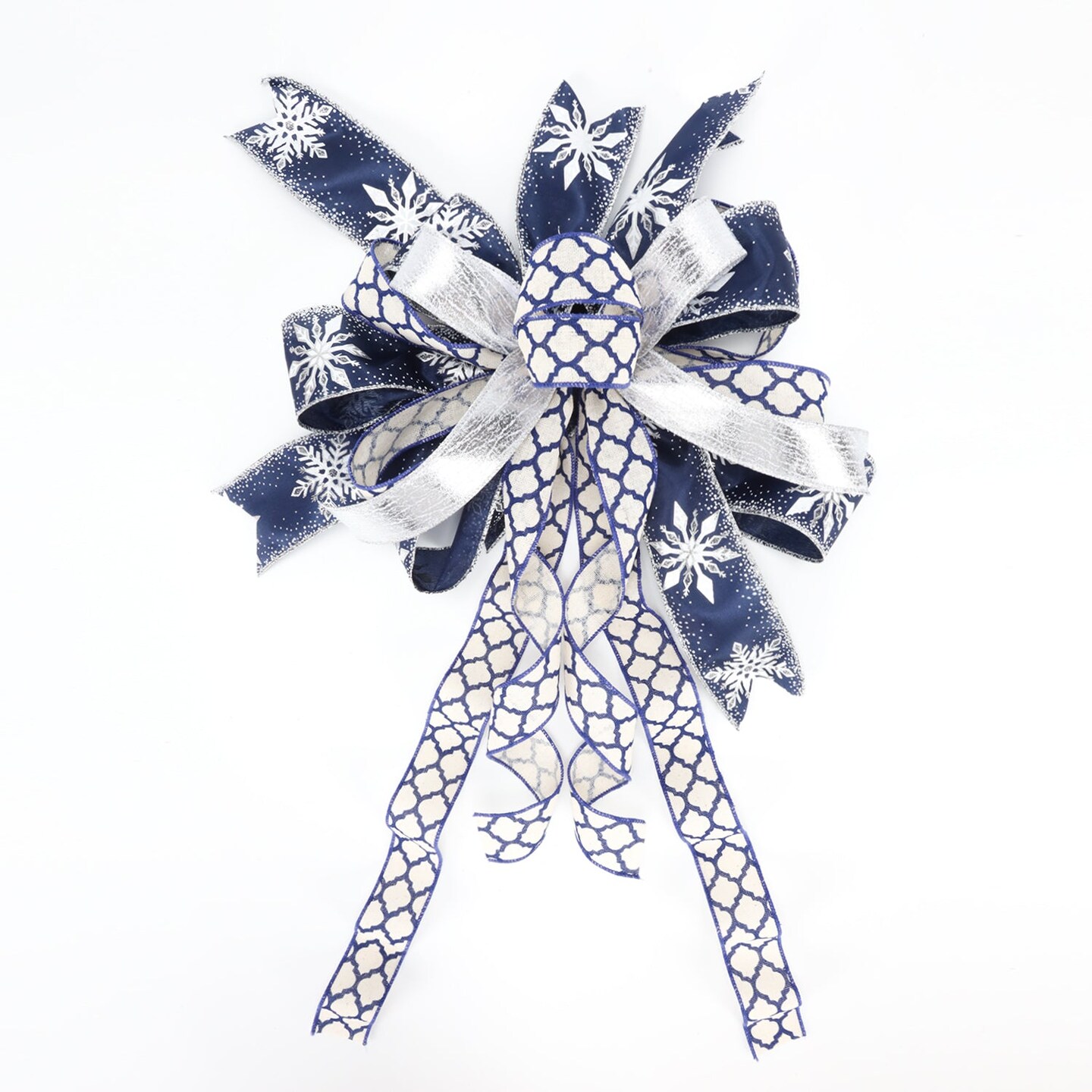 LaRibbons 1 1/2&#x22; Wired Ribbon | &#x22;Faux Leather&#x22; Silver | 10 Yard Roll