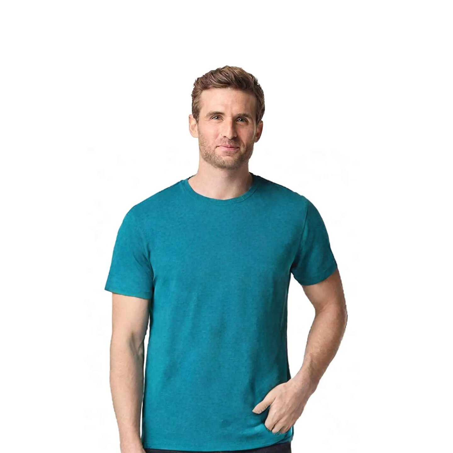 Gildan Heavy Cotton Crew Neck Short Sleeve T-Shirt 100% Cotton for Work Layering & Custom Printing