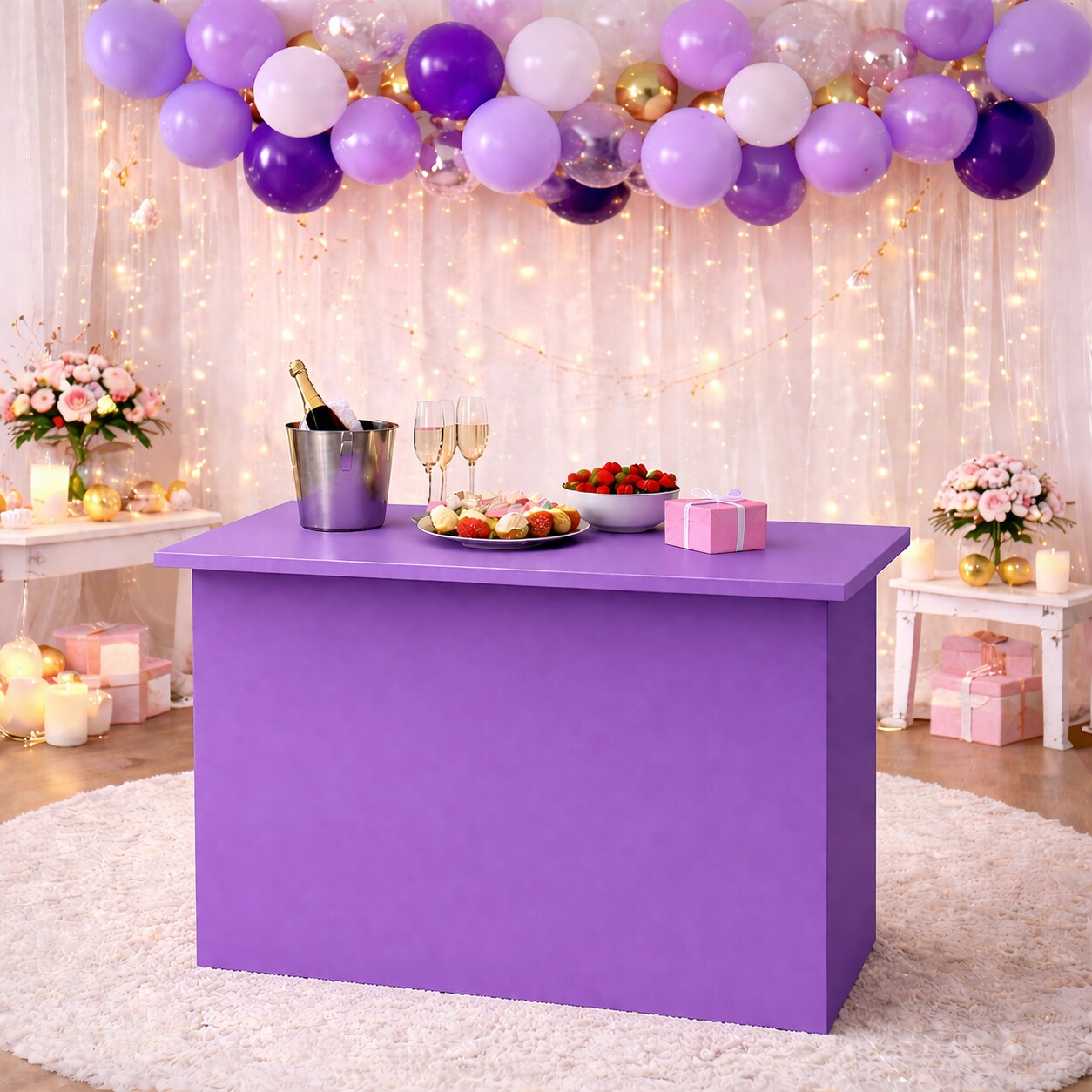 Collapsible Charcuterie Cart, Wooden Catering Snack Bar, Mobile Display ...