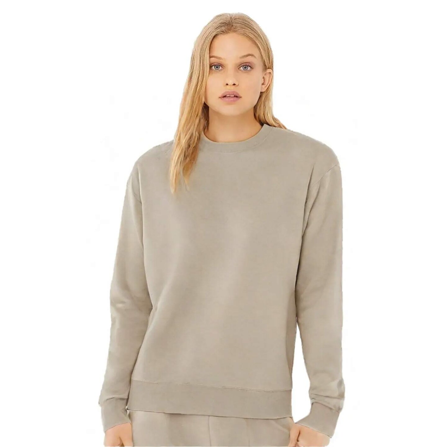 BELLA+CANVAS Sponge Fleece Drop Shoulder Crewneck Sweatshirt for Casual, Streetwear & Layering Wear