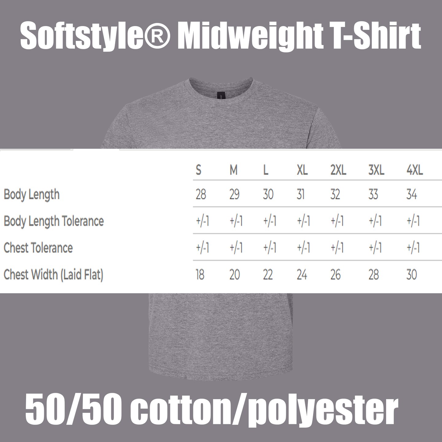 Gildan Men's Softstyle Midweight T-Shirt, Graphite Heather Blank Tee for DIY Craft & Custom Printing