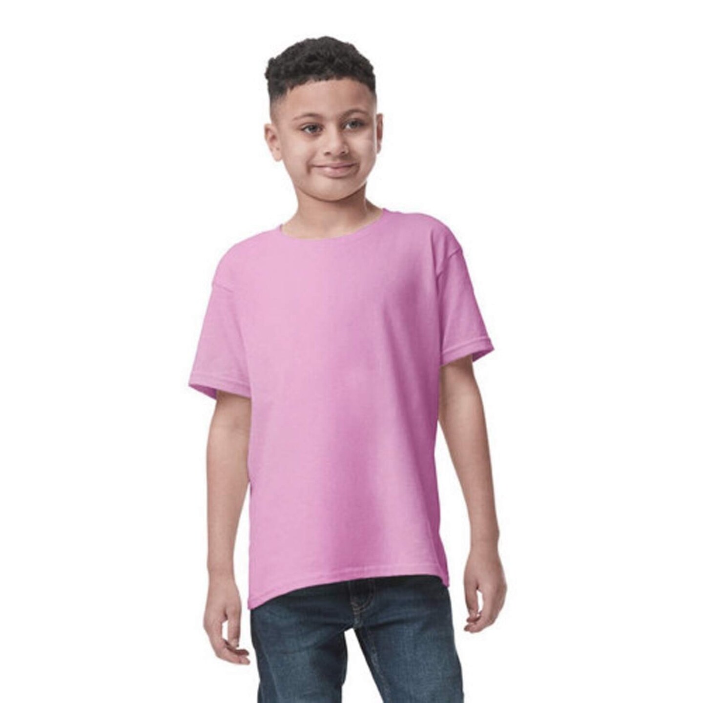 Gildan Heavy Cotton Youth Crewneck Short Sleeve T-Shirt 5000B – Kids Basic Tee for Everyday Wear