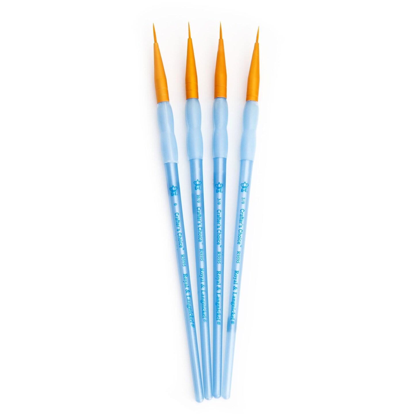 RCC 203 | Crafter's Choice™ 4pc Golden Taklon Liner Brush Set