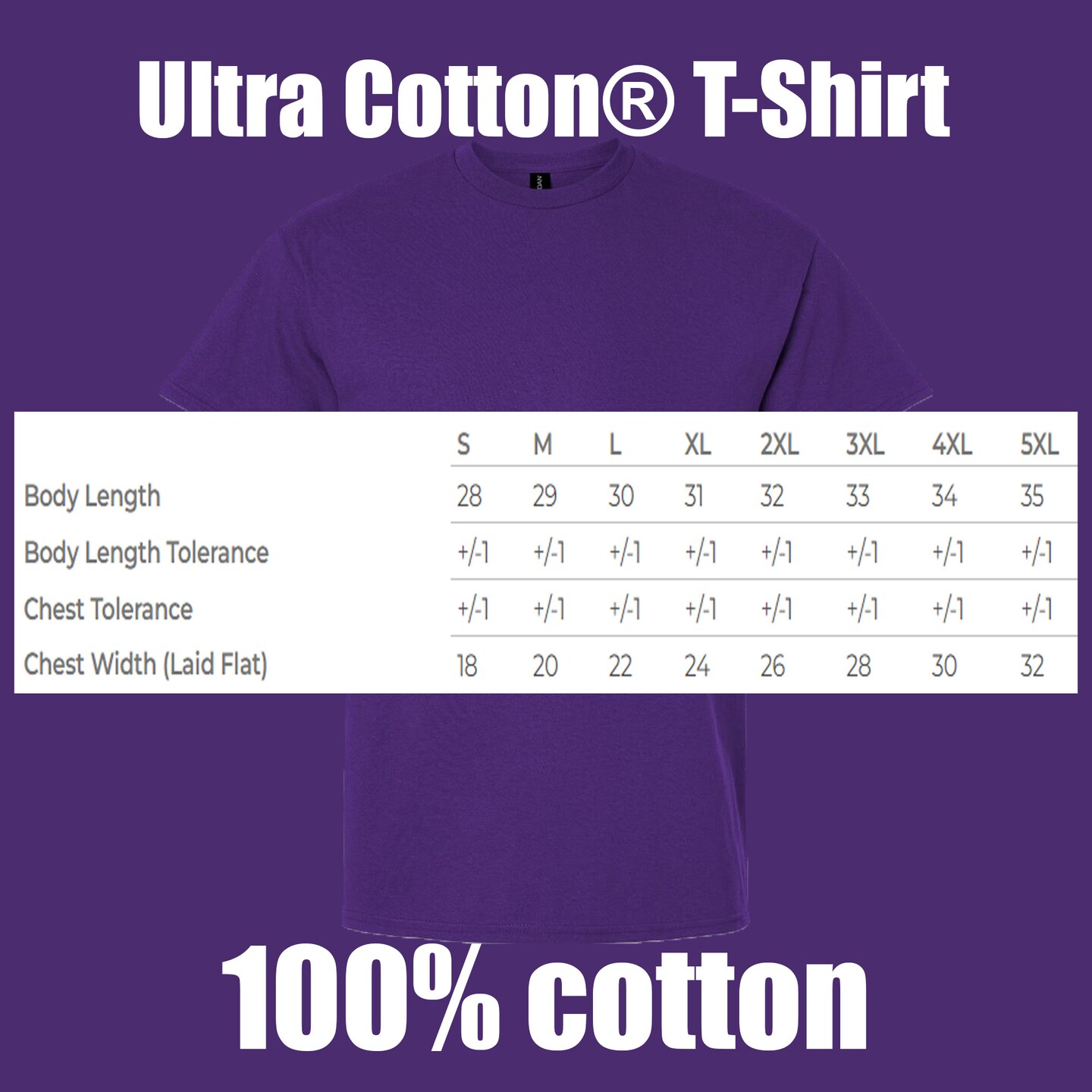 Gildan Men's Ultra Cotton Short Sleeve T-Shirt, Adult Purple Color Craft Bundle Blank Tee Set, S–5XL