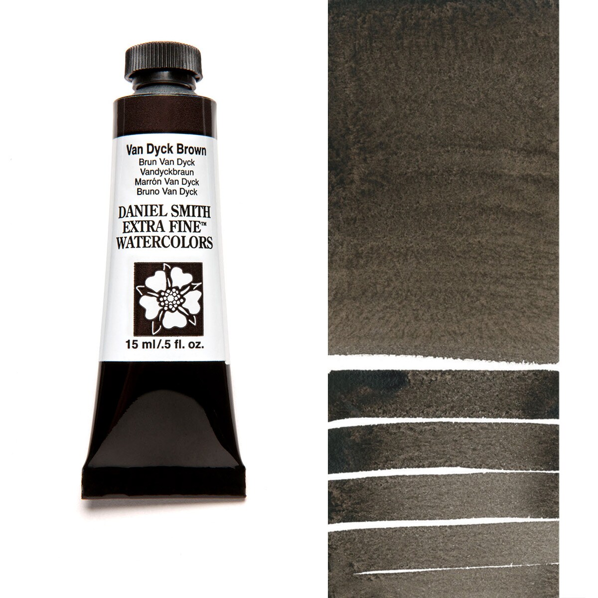 Daniel Smith Extra Fine Watercolors - Van Dyck Brown, 5 ml Tube
