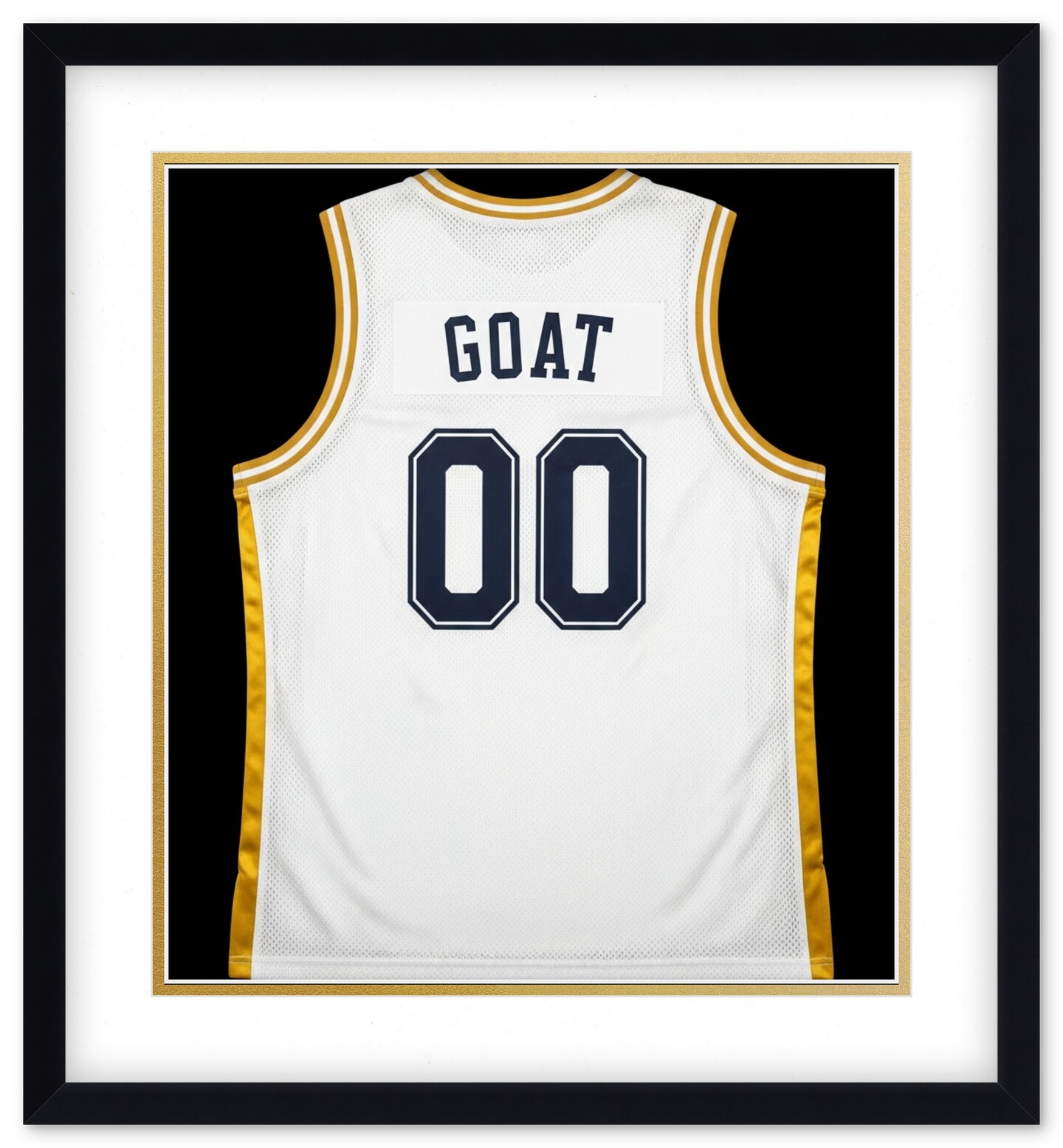 CustomPictureFrames.com Solid Wood Jersey Shadow Box Frame - Matte Black - Sizes 24x26 - Wall Display With Double Mat Made in the USA