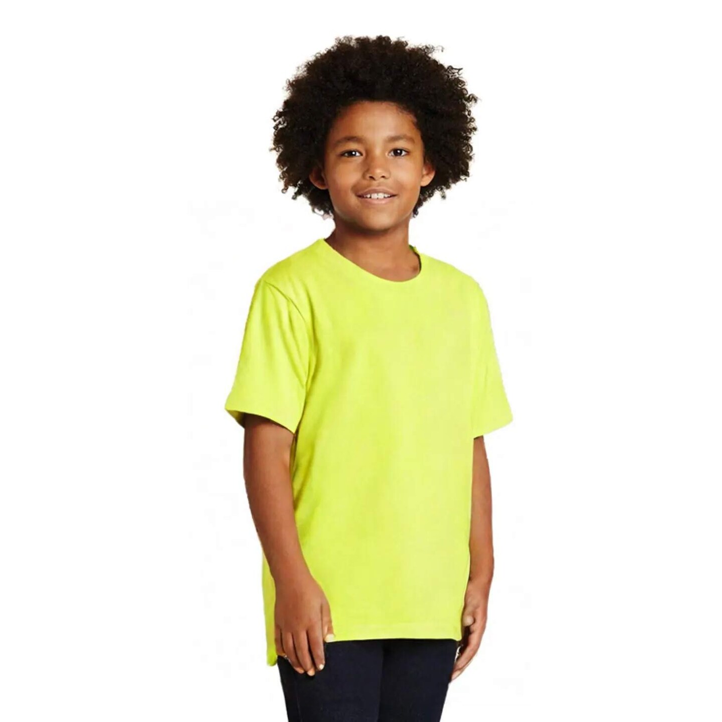 Gildan Heavy Cotton Youth Crewneck Short Sleeve T-Shirt 5000B – Kids Basic Tee for Everyday Wear