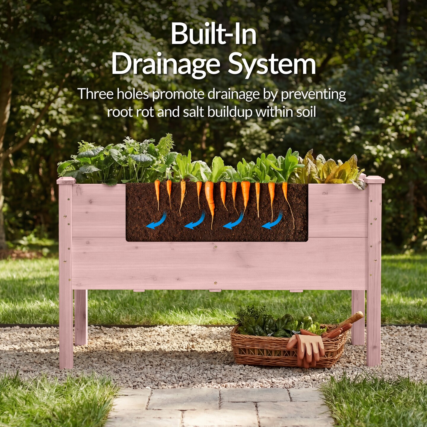 Best Choice Products 48 x 24" x 30" Raised Garden Bed, Extra Deep 16" Depth, Elevated Wood Planter Stand"