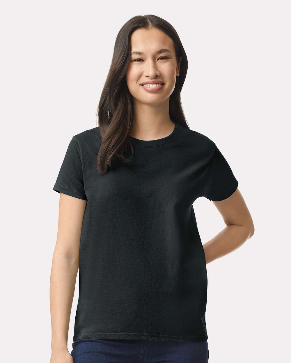 Gildan® Women’s Ultra Cotton Crewneck Short Sleeve T-Shirt 100% Cotton for Custom Printing & Casual Use