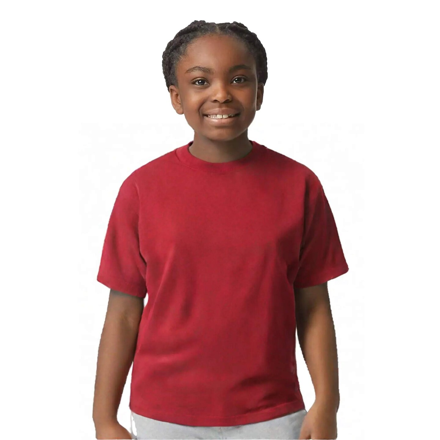 6 Pack Gildan Ultra Cotton Youth Short Sleeve Crewneck T-Shirt 100% Cotton Classic Fit Durable Tee for Safety & Everyday Wear